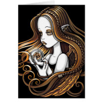 "Seika" Amber Rose Crystal Ball Angel Card