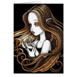 "Seika" Amber Rose Crystal Ball Angel Card