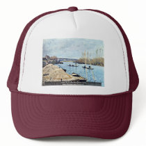 Seine At Port Marly With The Sand Pile Hats