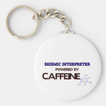 Seismic Interpreter Powered by caffeine Key Chain