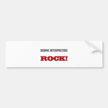 Seismic Interpreters Rock Bumper Sticker
