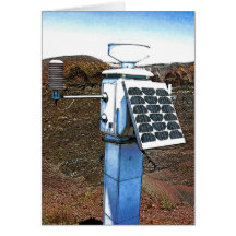 Seismic Monitoring Equipment Greeting Cards