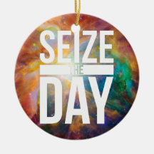 Seize the Day Nebula Christmas Ornament