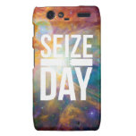 Seize the Day Nebula Motorola Droid RAZR Cases