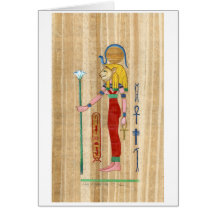 Sekhmet Papyrus Card