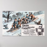 Selding n Sewing Union Sewing Machine Posters