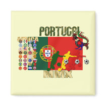 Selecção Portuguesa - 32 Paises Futebol Arte magnets