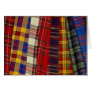 Selection of tartans card