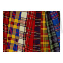 Selection of tartans card