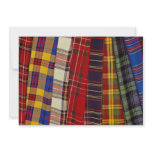 Selection of tartans invitations