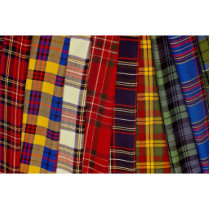 Selection of tartans photo cutout