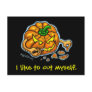 Self-Carving Jack-o-lantern postcard