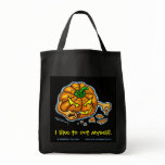 Self-Carving Jack-o-lantern tote bag