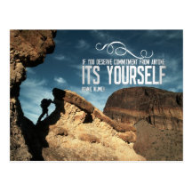 Self Commitment Inspirational Post Card