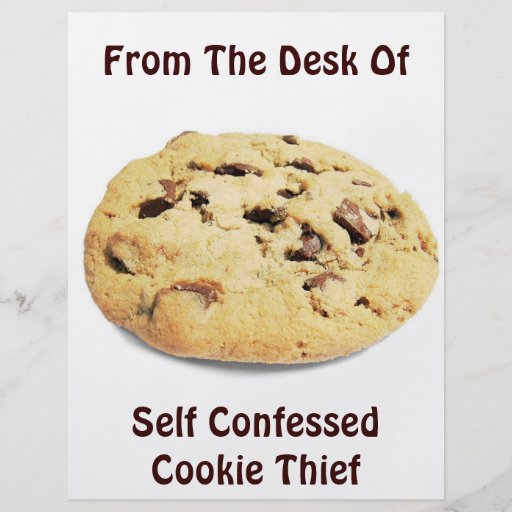 Self Confessed Cookie Thief! - Office Flyer