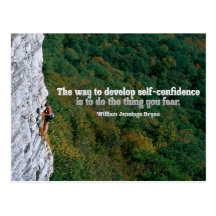 Self Confidence Inspirational Post Card