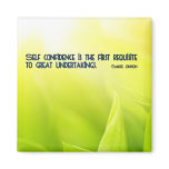 Self Confidence Motivational Quote Magnet