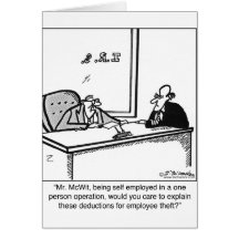 Self Employed & Employee Theft Greeting Card