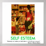 SELF ESTEEM motivational poster posters