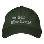 Self Motivated Cow Embroidered Hat embroidered hats