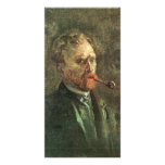 Self-Portait with pipe by Vincent van Gogh photo cards