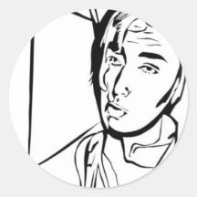 Self Portrait 2003 Round Sticker