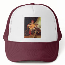 Self-Portrait As A Violin Player By Steen Jan (Bes Hat