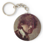 Self Portrait At An Early Age. By Rembrandt Van keychains