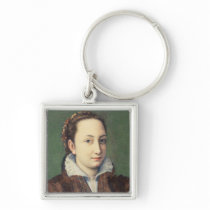 Self portrait, attired as maid-of-honour keychains