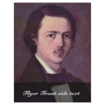 Self-Portrait By Grigorescu Nicolae (Best Quality) Flyer Design