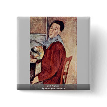 Self-Portrait By Modigliani Amedeo Pinback Buttons