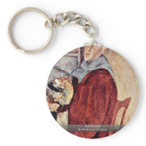 Self-Portrait By Modigliani Amedeo Key Chain
