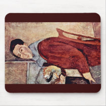 Self-Portrait By Modigliani Amedeo Mousepad
