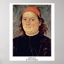 Self Portrait By Pietro Perugino Poster