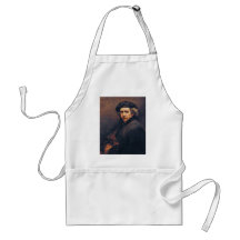 Self-Portrait,  By Rembrandt (Best Quality) Aprons