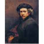 Self-Portrait,  By Rembrandt (Best Quality) photo sculptures