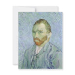 Self Portrait in Blue by Vincent van Gogh invitations