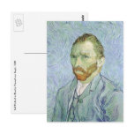 Self Portrait in Blue by Vincent van Gogh postcards