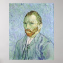 Self Portrait in Blue by Vincent van Gogh posters