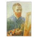 Self Portrait in Front of Easel; Vincent van Gogh cards