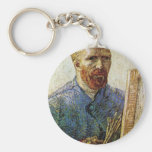 Self-Portrait in Front of the Easel by van Gogh Keychains