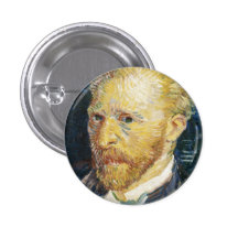 Self Portrait Vincent van Gogh fine art painting Pinback Buttons