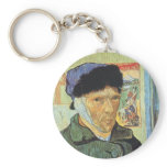 Self Portrait with Bandaged Ear; Vincent van Gogh keychains