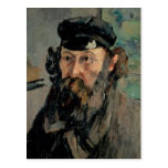 Self Portrait with Casquette, Paul Cézanne Post Card