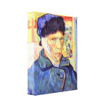 Self-Portrait with cut ear by Vincent van Gogh Canvas Print