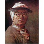 Self-Portrait With Glasses By Chardin Jean-Baptist photo sculptures