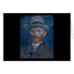 Self-Portrait with Grey Felt Hat Card