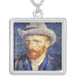 Self Portrait with Grey Felt Hat, Vincent Van Gogh Pendant