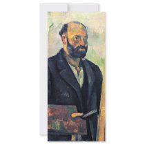 Self Portrait With Palette By Paul Cézanne Rack Card