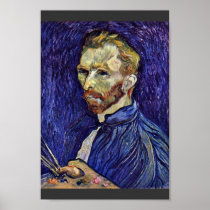 Self Portrait With Palette By Vincent Van Gogh Posters